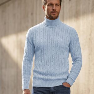 Aosta Cable Knit Melange Pullover