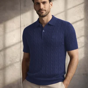 Caorle Cable Knit Polo